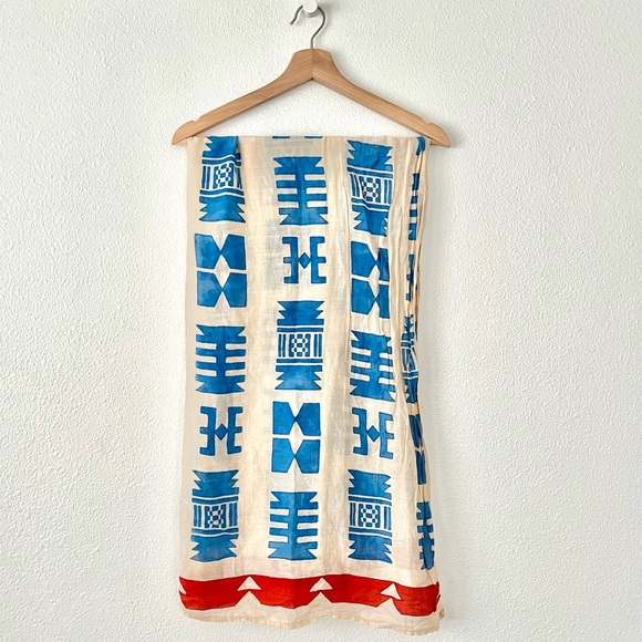 Hand Printed Scarf - Picture 3 of 6